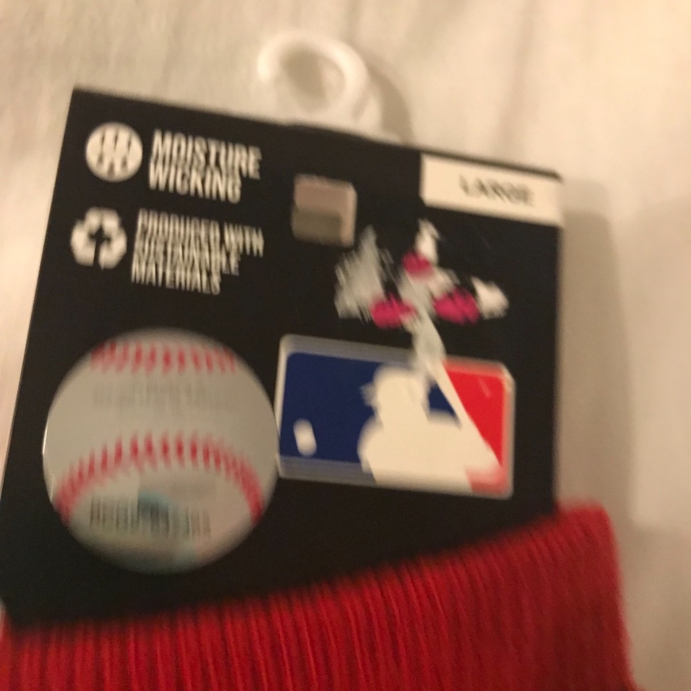 lot 5 pair chicago reds baseball gripper socks - Picture 5 of 7